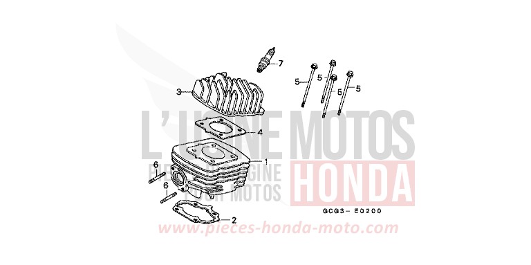 ZYLINDER/ZYLINDERKOPF von CB1300 Super Bold'or ABS SQUASH ORANGE (YR216) von 1999